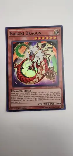 Kabuki Dragon WSUP-EN049 Super Rare World Superstars Yu-Gi-Oh 1st Edition NM - Image 1