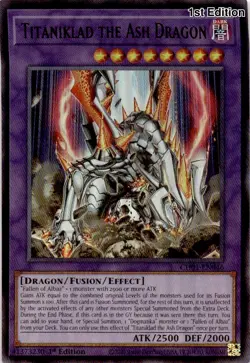 Yu! Gi! Oh! Titaniklad the Ash Dragon Rise of the Duelist ROTD-EN038 Secret R... - Image 2