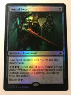 ⚫ Vorpal Sword 🗡 FOIL - PACK FRESH - Adventures in the Forgotten Realms MTG - Image 1