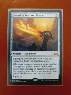 MTG Sword of War and Peace Double Masters 300/332 Regular Mythic - Image 1