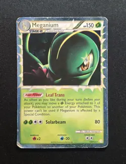 Meganium (Prime) 109/123 Holo Ultra Rare 2010 HeartGold SoulSilver Pokemon Card - Image 1