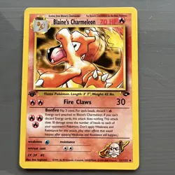 Pokemon Card Blaine's Charmeleon 1st Edition Uncommon Gym Challenge 31/132 NM - Image 1