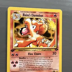 Pokemon Card Blaine's Charmeleon 1st Edition Uncommon Gym Challenge 31/132 NM - Image 2