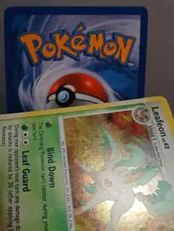 Leafeon Holo Rare Majestic Dawn 7/100 Card 2008 MP swirl - Image 3