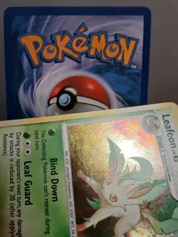 Leafeon Holo Rare Majestic Dawn 7/100 Card 2008 MP swirl - Image 4