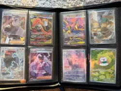 Pokemon Card Binder Collection 39+ Mint Cards Full Arts, Trainers,Illustrations - Image 1