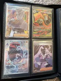 Pokemon Card Binder Collection 39+ Mint Cards Full Arts, Trainers,Illustrations - Image 2