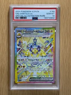 PSA 10 Galvantula ex SIR 168/142 2024 Pokemon Special Illustration Rare - Image 1