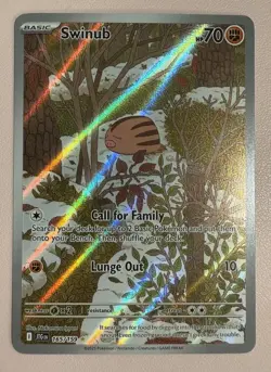 Pokemon TCG Swinub 165/159 Sv09: Journey Together Holo - Image 1