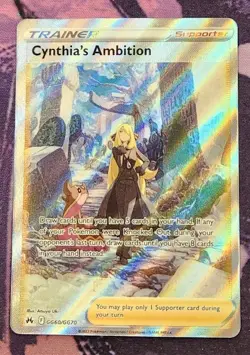 Pokemon: Crown Zenith: Galarian Gallery: Holofoil Cynthia's Ambition: LP Con - Image 1