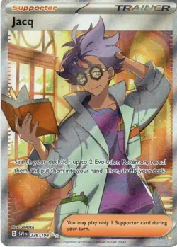 Pokemon: SV01: Scarlet & Violet Base Set: Holofoil Jacq (236/198): LP Condition - Image 1