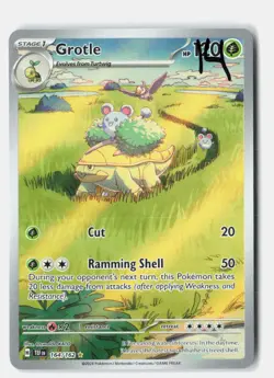 Grotle 164/162 Illustration Rare Temporal Forces Pokemon Holo Near Mint - Image 1
