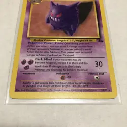 Pokemon Gengar 20/62 Fossil Set Non Holo - Image 3