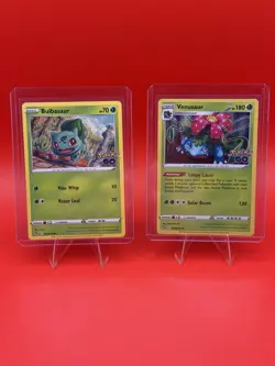 Venusaur 003/078 Pokemon GO Holo & 001 Bulbasaur - Image 1