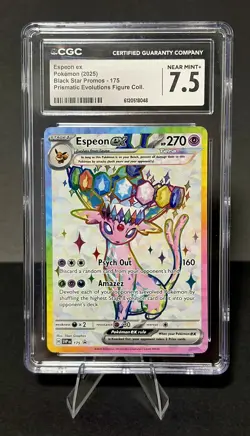 Pokemon Espeon EX SVP175 Black Star Promos Prismatic Evolutions Figure Coll. - Image 1