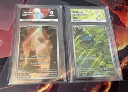 Pokemon 151 Charmander 168/165 And Bulbasaur 166/165 Ace Graded 9 And 8 - Image 1
