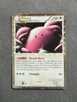 Blissey 106/123 Prime Holo Ultra Rare Pokemon HeartGold SoulSilver HGSS 2010 - Image 1
