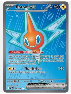 ROTOM EX 111/094 PHANTASMAL FLAMES POKEMON (FULL ART ULTRA RARE, NM) - Image 1