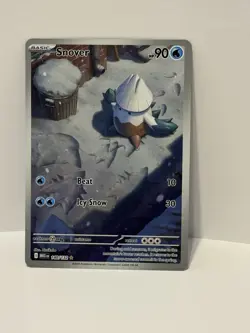 Pokemon Snover Illustration Rare Holo 140/132 Me01: Mega Evolution HP 90 - Image 1