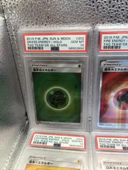 2019 POKEMON JPN SUN & MOON TAG TEAM GX ALL STARS EVERY ENERGY TYPE HOLO PSA 10 - Image 2