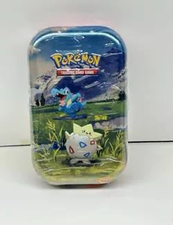 Pokemon TCG Mega EVO Ascended Heroes Togepi & Totodile Mini Tin Factory Sealed - Image 1