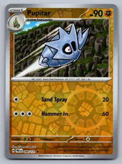 Pokemon TCG SV: Prismatic Evolutions Pupitar 048/131 Reverse Holo - Image 1