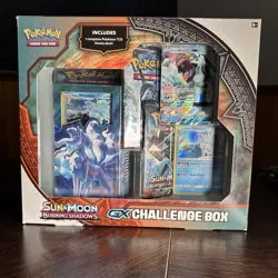 Pokemon Sun & Moon Gx Challenge Box Burning Shadows Sealed 820650106934 - Image 1