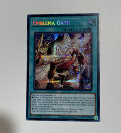 Emblema Oath - Prismatic Secret Rare 1st Edition MP24-EN146 - LP - YuGiOh - Image 3