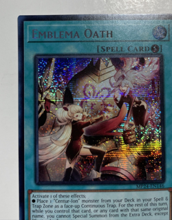 Emblema Oath - Prismatic Secret Rare 1st Edition MP24-EN146 - LP - YuGiOh - Image 4