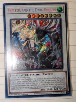 Ecclesia and the Dark Dragon - BPRO-EN041 - NM Secret Rare - Yu-Gi-Oh! TCG - Image 3