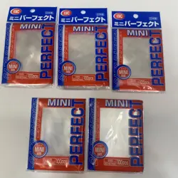 lot 5 KMC Mini Perfect / Size Sleeves - 500 Count - Yugioh Vanguard - 60x87mm - Image 1