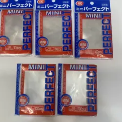lot 5 KMC Mini Perfect / Size Sleeves - 500 Count - Yugioh Vanguard - 60x87mm - Image 2
