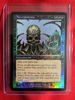 💀 Magic The Gathering | Necropotence | Deckmasters Garfield vs Finkel Foil 💀 - Image 1