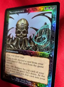 💀 Magic The Gathering | Necropotence | Deckmasters Garfield vs Finkel Foil 💀 - Image 5