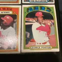 6x 1972 TOPPS Baseball Card Star Cards Lot World Series Foster McRae McCarver VG - Image 3