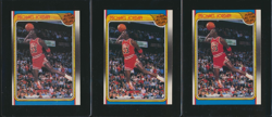 1988 FLEER BASKETBALL #120 MICHAEL JORDAN ALL-STAR LOT OF 3 NM (oc) HOF - Image 1