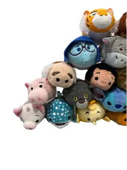 Disney Tsum Tsum Mini Plush Toy Story Moana Nemo Beauty And The Beast Lot Of 37 - Image 2