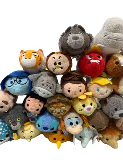 Disney Tsum Tsum Mini Plush Toy Story Moana Nemo Beauty And The Beast Lot Of 37 - Image 3
