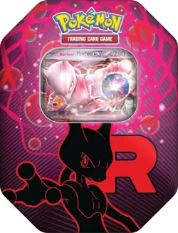 Pokemon TCG: Mewtwo Team Rocket Tin - New & Factory Sealed - Image 1