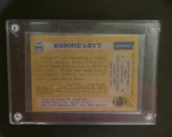 (Error Card) * 1982 Topps Set-Break #486 Ronnie Lott Rookie RC Football Card MNT - Image 5