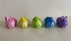 Disney Tsum Tsum Judy Hopps White Rabbit Thumper Miss Bunny Glitter Figures Lot - Image 1