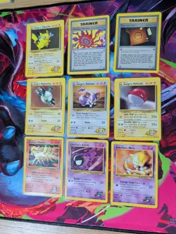 Pokemon TCG Gym Heroes Job Lot x 9 No Duplicates Near Mint Vintage WOTC - Image 1