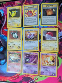 Pokemon TCG Gym Heroes Job Lot x 9 No Duplicates Near Mint Vintage WOTC - Image 2