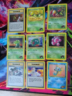 Pokemon TCG Gym Heroes Job Lot x 9 No Duplicates Near Mint Vintage WOTC - Image 2