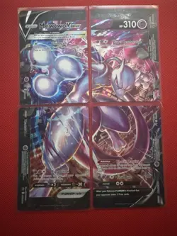Mewtwo V-Union SWSH 159 160 161 162 [Set of 4] Black Star Promo Pokemon Cards! - Image 1