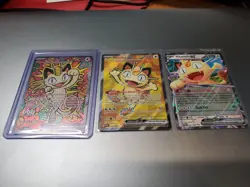 Pokemon TCG: Perfect Order MEOWTH ex SIR, UR, EX 3 Card Lot Set! - Image 2