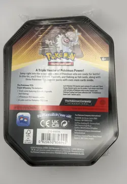 Pokemon TCG: Triple Whammy Tin Sealed Box "Slaking, Vigoroth, Slakoth" 2024 - Image 4