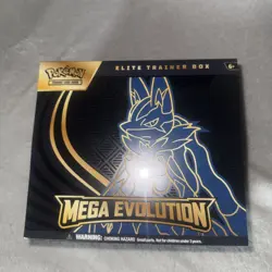 Pokemon TCG Mega Evolution Lucario ETB Elite Trainer Box Sealed - Image 1