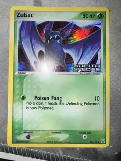 Pokemon Delta Species Zubat Holo 88/113 2005 LP - Image 1