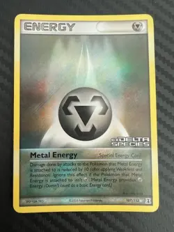 Pokemon TCG Delta Species Metal Energy 107/113 Reverse Holo VLP - Image 1